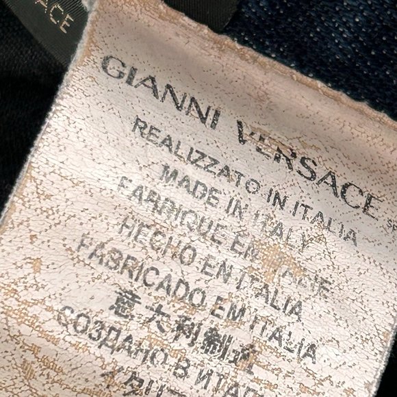 Versace Straight Leg Blue Jeans Made in Italy Size 32   - V535 - Picture 11 of 12